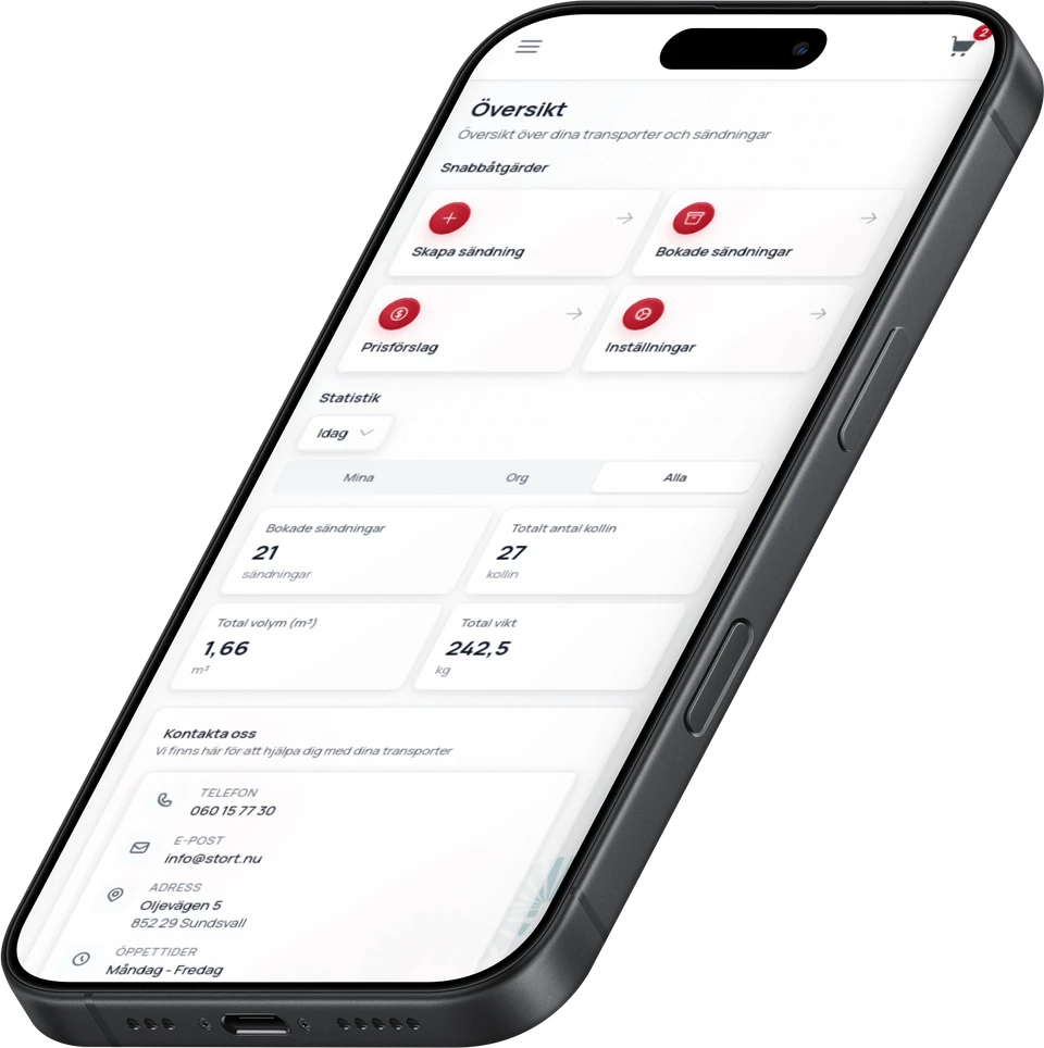 STORT Portal på laptop